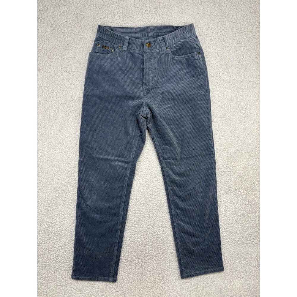 Lauren Jeans Co‎ Ralph Lauren Corduroy Pants Womens 6P Blue Straight Stretch